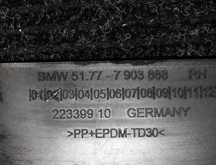 BMW 5 Series F10/F11 (2009-2017) Höger sidokjol 7903888 26870017