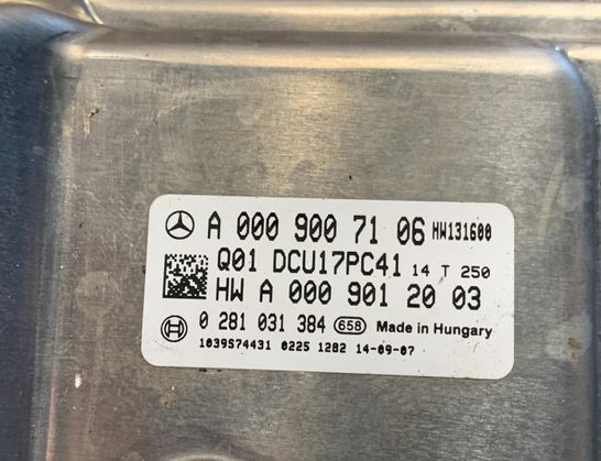 MERCEDES-BENZ CLS-Class C218/X218 (2011-2017) AdBlue kontrollenhet A0009007106 33000022