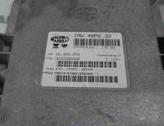 CITROËN C5 1 generation (2001-2008) Motorstyrenhet ECU 9642606280,1938PZ,00001938PZ,IAW48P232,9644903980,6580F0 27655213