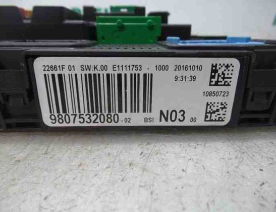 PEUGEOT 2008 1 generation (2013-2020) Motorstyrenhet ECU 9800913080,9811545080,V29059263A,1610190480,1617304880,1613395980 27655771