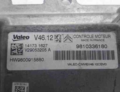 PEUGEOT 2008 1 generation (2013-2020) Motorstyrenhet ECU 9810336180,9800915880,9663123380,9807532080,9674001080,1611785780,1612524080,6160C1,1608504380 27658299