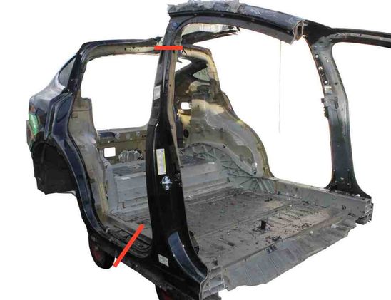 TESLA Model X 1 generation (2015-2024) Höger sidokjol 32409829