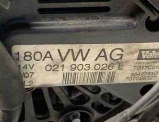 VOLKSWAGEN Passat Variant 1 generation (2010-2024) Generator 021903026L 23948316
