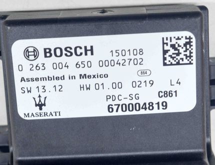 MASERATI Ghibli 3 generation (2013-2024) PDC parkeringsavståndskontrollenhet 0263004650,670004819 12156495
