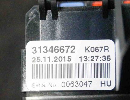 VOLVO XC90 2 generation (2014-2024) Säkringsbox 31346672 3399290