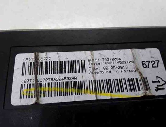 OPEL Astra J (2009-2020) Andra styrenheter 13586727,GW511456200 25473621