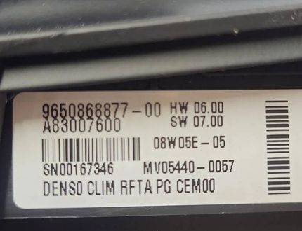 CITROËN C4 Picasso 1 generation (2006-2013) Andra styrenheter 9650868877 32757583