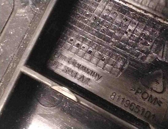 VOLKSWAGEN ID.4 1 generation (2020-2023) Bakre vänster stötfångarfäste 11A807393A 28248145