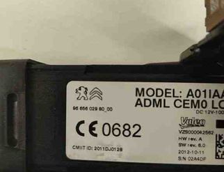 PEUGEOT 508 1 generation (2010-2020) Tändningslås 9665602980,VZS000042562 30570156