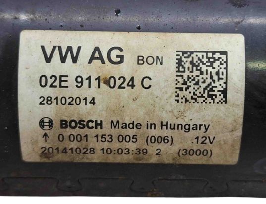 VOLKSWAGEN Tiguan 1 generation (2007-2017) Startmotor 02E911024C 30155624