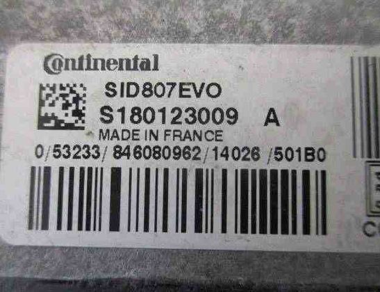 CITROËN C3 Picasso 1 generation (2008-2016) Motor ECU Set 9806687980,9666681180,9808376980 32496407