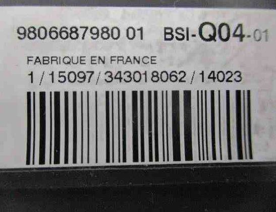 CITROËN C3 Picasso 1 generation (2008-2016) Motor ECU Set 9806687980,9666681180,9808376980 32496407