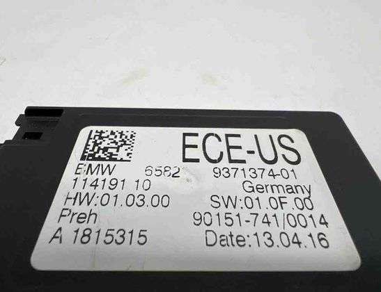 BMW 3 Series F30/F31 (2011-2020) Andra styrenheter 9371374,937137401 32186219