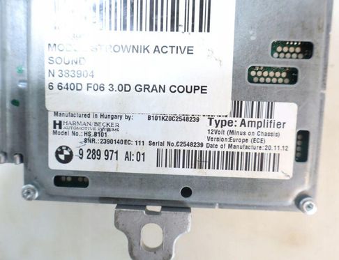 BMW 6 Series F06/F12/F13 (2010-2018) Ljudkontrollenhet 32897088